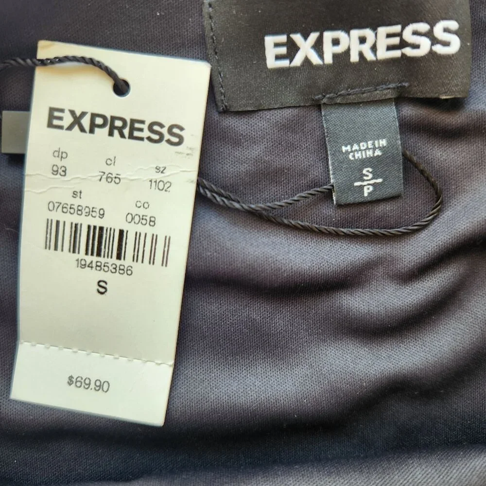 Express Black Mini Skirt Silver Sequin Leaf Holiday Party Sexy Glam Pretty - Picture 6 of 8